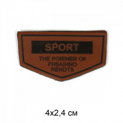 Аппликации пришивные арт.TBY.2348 Sport 4х2,4см уп.20шт