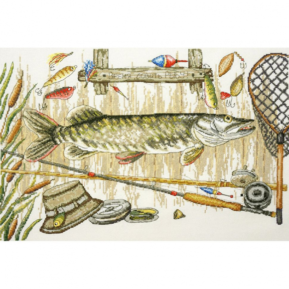 Набор для вышивания МАРЬЯ ИСКУСНИЦА арт.11.006.01 Время ловить рыбу 45х30 см