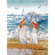 Набор для вышивания МАРЬЯ ИСКУСНИЦА арт.07.007.13 Прогулка у моря 25х35 см