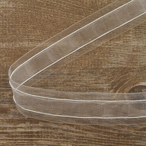 111732_Лента шторная прозрачная, равномерной сборки, 27 мм, нарезка 10 м