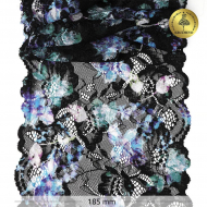 Кружево-стрейч KRUZHEVO арт.TBY.OG60 шир.185мм цв.мульти уп.10м