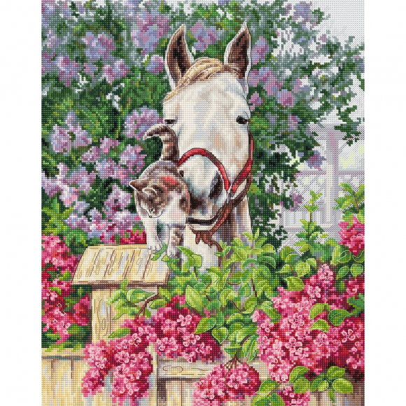 Набор для вышивания LUCA-S арт. B7012 Нежная привязанность 25х32 см