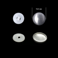 Заготовки для обтяж.пуг. №26 (16,5мм) ножка - пластик цв. белый уп. 500шт