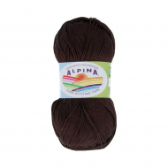 Пряжа ALPINA SATI (100% мерсеризованный хлопок) 10х50г/170м цв.050 коричневый