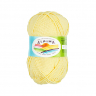 Пряжа ALPINA NANA (70% хлопок, 30% полиамид) 10х50г/105м цв.05 св.желтый