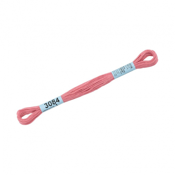 Нитки для вышивания Gamma мулине (3071-3172) 100% хлопок 24 x 8 м цв.3084 гр.розовый