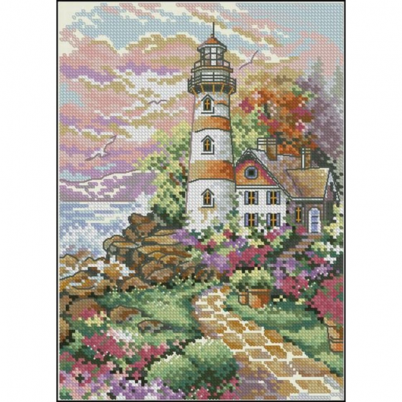 Набор для вышивания DIMENSIONS арт.DMS-06883 Полуденный маяк 13х18 см
