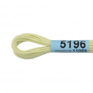 Нитки для вышивания Gamma мулине (3173-6115) 100% хлопок 24 x 8 м цв.5196 св.салатовый