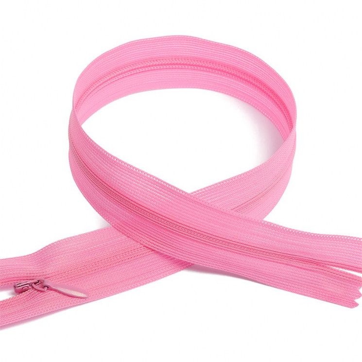 Молния MaxZipper пласт. потайная №3 20см н/р цв.F141 розовый уп.50шт