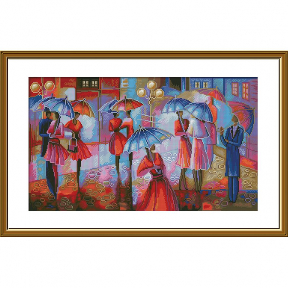 Набор для вышивания мулине НОВА СЛОБОДА арт.РЕ3503 Вот так встреча 49х29 см