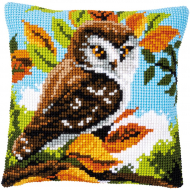 Набор для вышивания VERVACO арт.PN-0148147 Подушка Сова на ветке 40х40 см