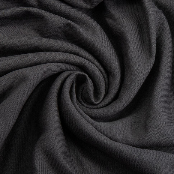 Ткань трикотаж Футер 2х нитка начес хлопок 190г опененд 100+100 графит 19-3905 уп.10м