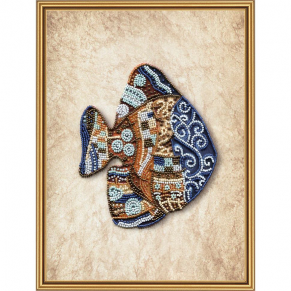 Набор для вышивания бисером НОВА СЛОБОДА арт.ДК5598 Пестрая рыба 22х28 см