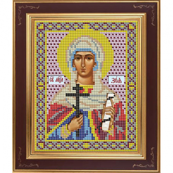 83406_Набор для вышивания бисером Икона "Св. Зоя"