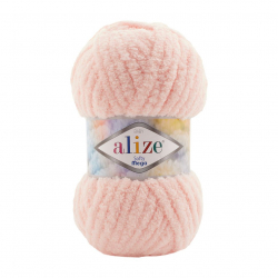 Пряжа для вязания Ализе Softy Mega (100% микрополиэстер) 5х100г/70м цв.340 пудра