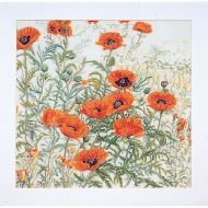 Набор для вышивания THEA GOUVERNEUR арт.2062 Оранжевые маки 45х47 см