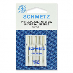 Иглы для бытовых швейных машин Schmetz стандартные 130/705H №90, уп.5 игл