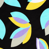 Ткань Милано 230 г/м? 95% полиэстер, 5% лайкра шир.150 см арт.T.0074.1 цв.01 черный рул.25м