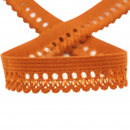 177536_Резинка отделочная ажурная, цвет коричневый