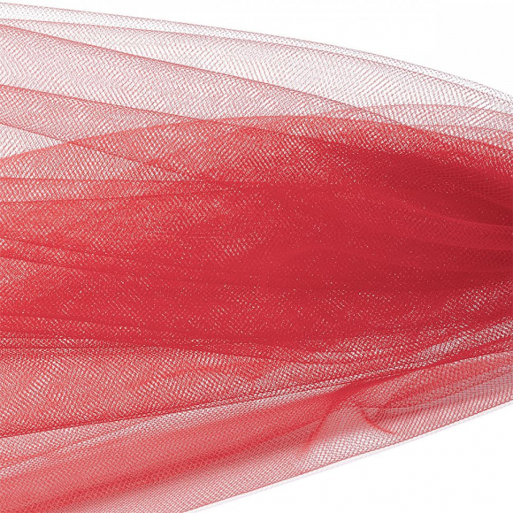 Еврофатин мягкий матовый Hayal Tulle арт.HT.S шир.300см, 100% полиэстер цв.15 уп.50м - коралловый