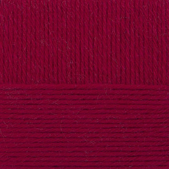 Пряжа для вязания ПЕХ Популярная (50% импортная шерсть, 45% акрил, 5% акрил высокообъёмный) 10х100г/133м цв.091 кармин