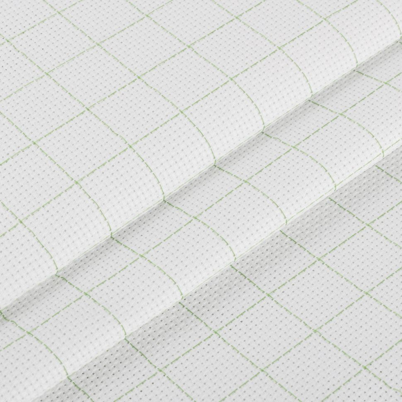 Канва Gamma K04R Aida №14 92% хлопок, 8% терилен 150 x 100 см цв.белый в клетку