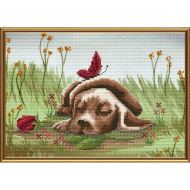 Набор для вышивания мулине НОВА СЛОБОДА арт.СВ5561 Сладкий сон 23х16 см