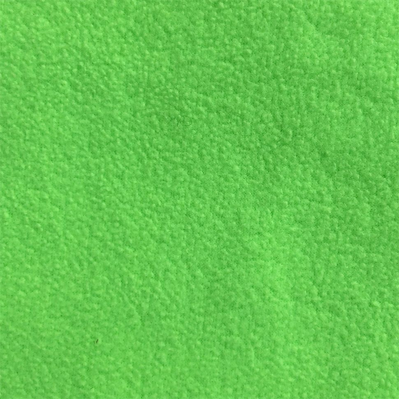 Ткань флис 2-х сторонний TBY-0059-333 190 г/м? 100% ПЭ шир.150см  цв.F333 неон зеленый рул.70-110м (1кг - 3,5м)