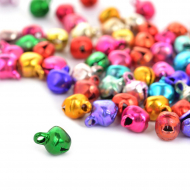 Бубенчик  6мм TBY.120626-3 цв.цветные