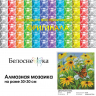 Набор Белоснежка для изготовления картин со стразами на подрамнике арт.БЛ.360-ST-S Цветочная поляна 30х30 см