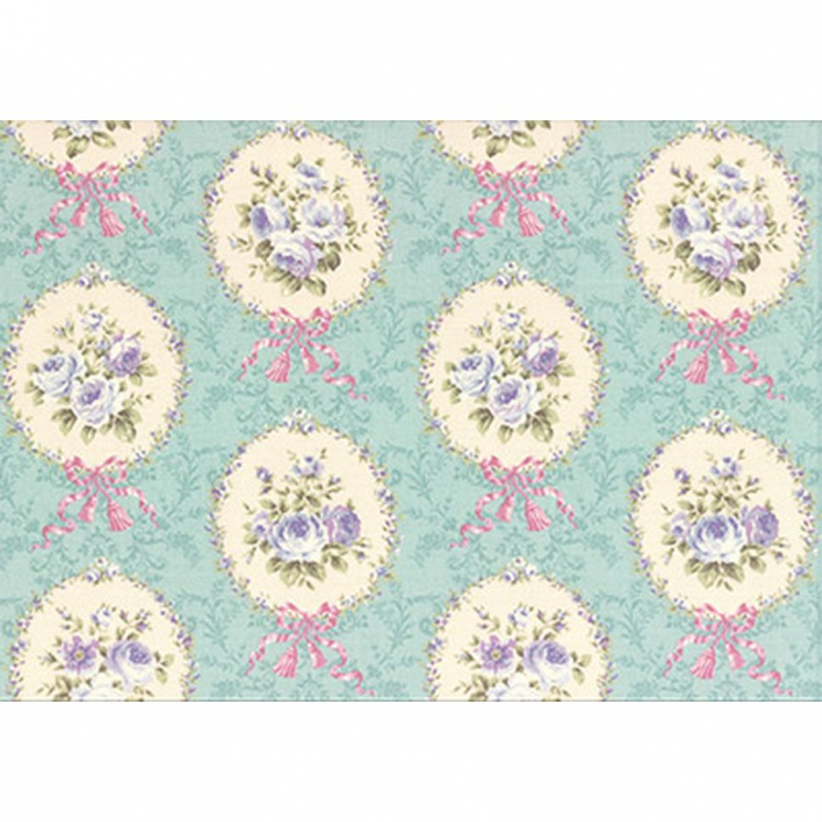 Ткань для пэчворка PEPPY Rococo Sweet Panel 130 г/м? 100% хлопок цв.31054-70 уп.60х110 см