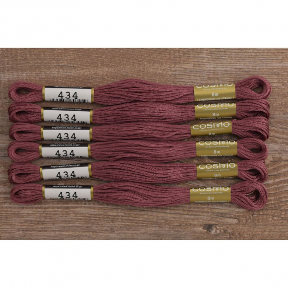 Мулине COSMO однотонный цвет 434 Мулине COSMO однотонный цвет 434