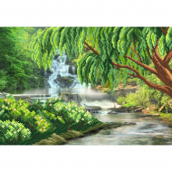 Рисунок на шелке МАТРЕНИН ПОСАД арт.37х49 - 4119 Ива над рекой