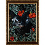 Рисунок на ткани КОНЁК арт. 1374 Природа и звери. Пантера 29х39 см