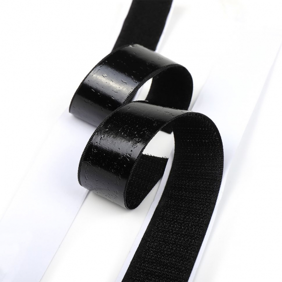 Лента липучка  КЛЕЕВАЯ TBY кач.B шир.16мм цв.F322 черный уп.25м (пара)