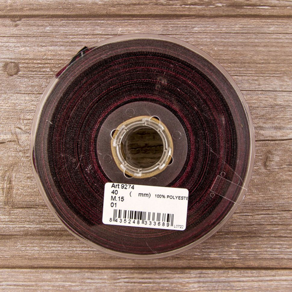 Лента жаккардовая SAFISA, 40 мм, 15 м, цвет 01