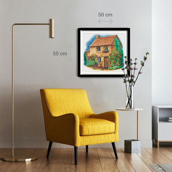 184510_Набор для вышивания "Коттедж", канва Aida 14 ct 184510_Набор для вышивания "Коттедж", канва Aida 14 ct