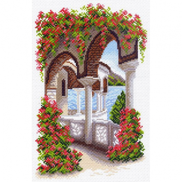 Рисунок на канве МАТРЕНИН ПОСАД арт.28х37 - 1480 Уголок Греции