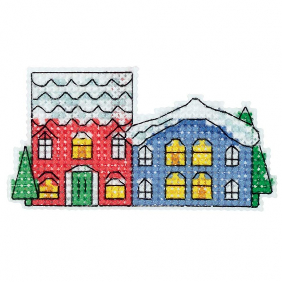 Набор для вышивания PANNA арт. IG-7180 Скоро Новый год 10х9 см