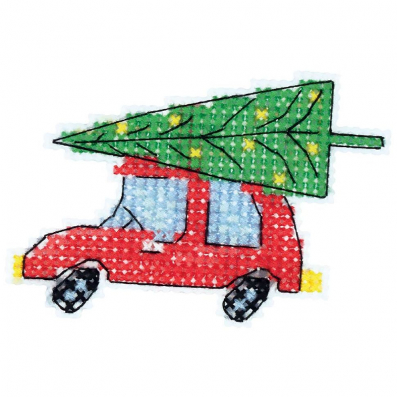 Набор для вышивания PANNA арт. IG-7180 Скоро Новый год 10х9 см