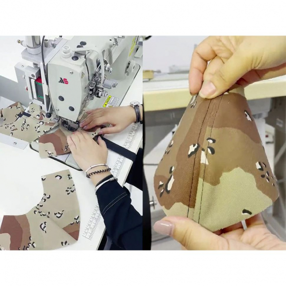 Автоматизированное решение для закрытия шва стачивания клиньев бейсболки Autosew ASM-0614