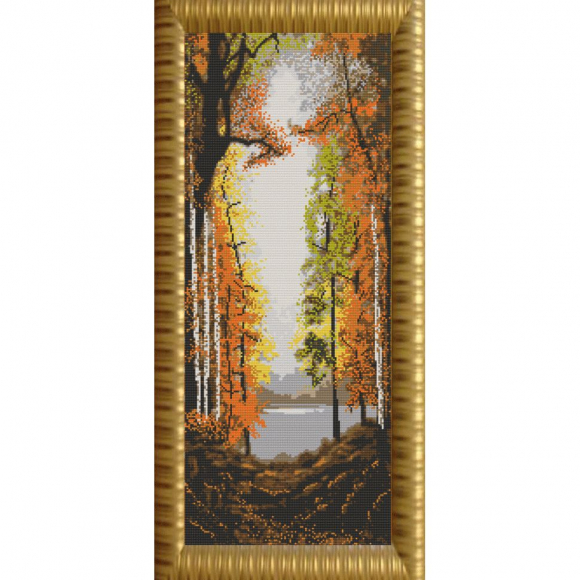 Рисунок на ткани (Бисер) КОНЁК арт. 9635 Осень 25х65 см