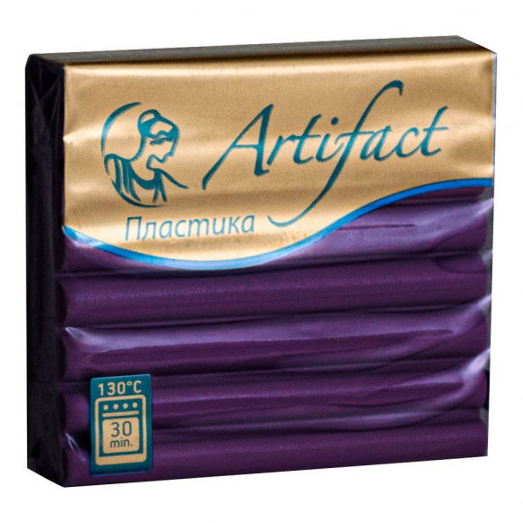 Полимерная глина Артефакт арт.5076 классический цв.баклажановый 56 г Полимерная глина Артефакт арт.5076 классический цв.баклажановый 56 г