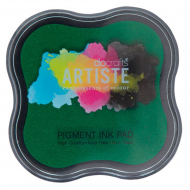 61679_Подушка штемпельная пигментная, зеленый