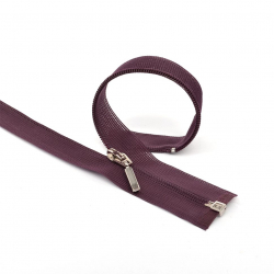 Молния пласт. потайная разъемная №3 1 замок, 20см цв.F181 (175) т.бордо уп.50шт