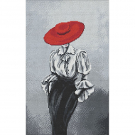 Набор для вышивания мулине НИТЕКС арт.0298 Незнакомка 23х37 см