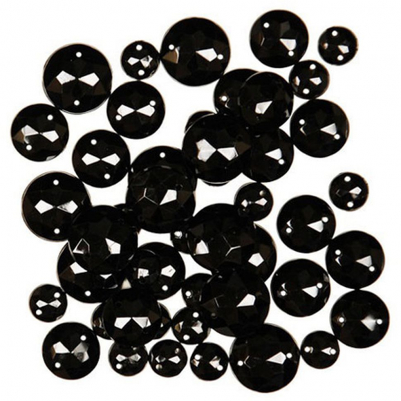 Набор декоративных элементов Favorite Findings "Черные круги"