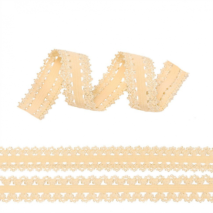 Резинка TBY бельевая ажурная 20мм арт.RB04149 цв.F149 бежевый песочный уп.100м