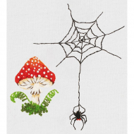 Набор для вышивания PANNA Живая картина арт. JK-2205 Лесная история 4,5х5,5см