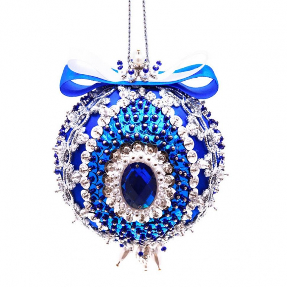 Набор для творчества Новогодний шар из пайеток арт.ВМ.ШП18 Синий иней Набор для творчества Новогодний шар из пайеток арт.ВМ.ШП18 Синий иней